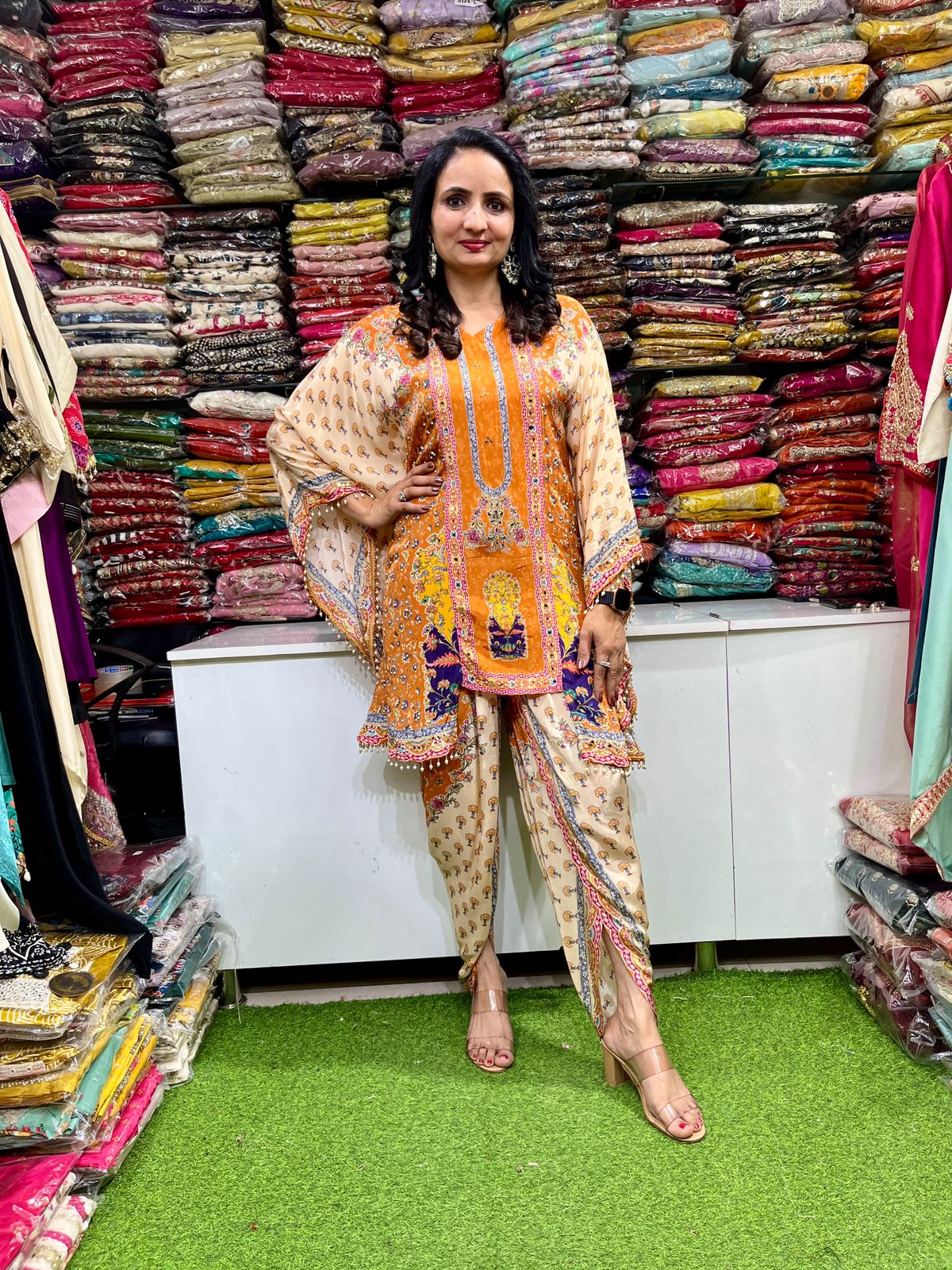 Designer Indo Western Tulip Set - Image 2