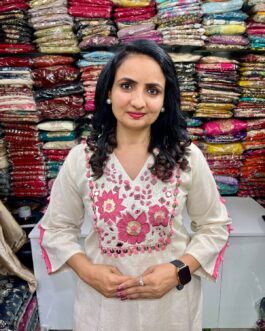 Designer Pink Cotton Coord Set