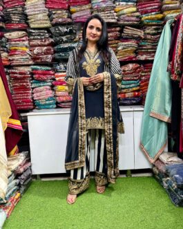 Designer Pure Crape Suit Set