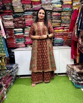 Pure Cotton Anarkali Suit Set