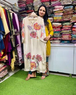 Pure Crape Designer Suit Set