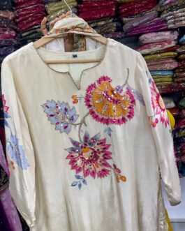 Pure Crape Designer Suit Set