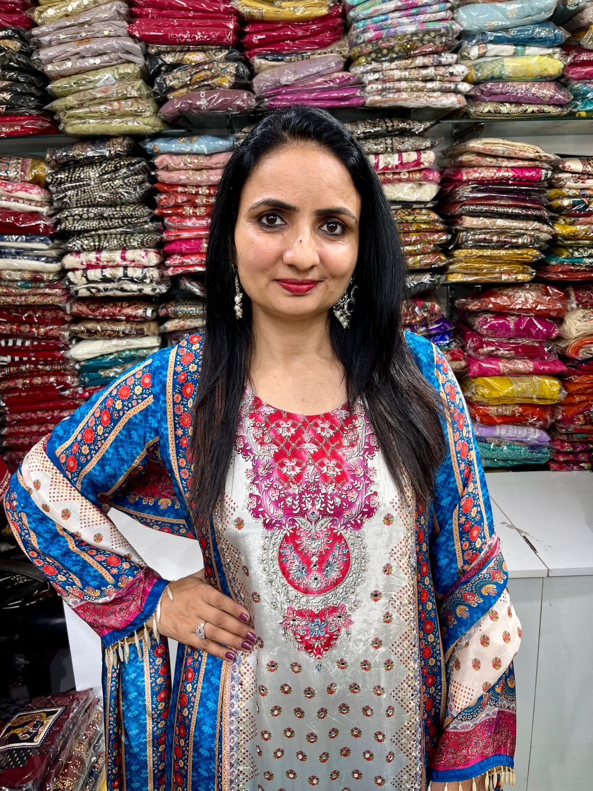 Pure Crape Designer Suit Set - Image 2