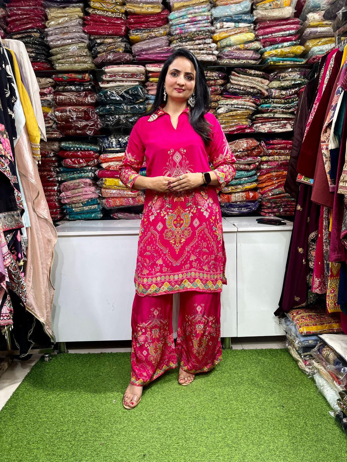 Pure Crape Digital Print Coord Set