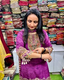 Pure Crape Digital Print Suit Set with Embroidery