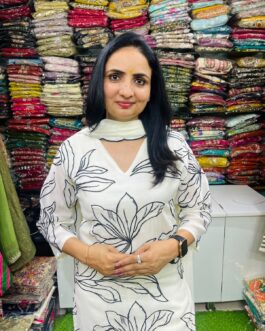 Beautiful Fully Embroidered Muslin Cotton Formal Suit Set