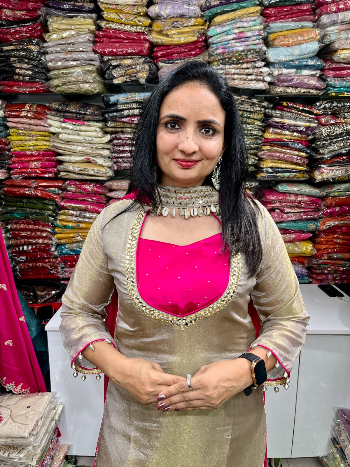 Designer Glass Tissue Shimmer 4 Peice Set - Image 4