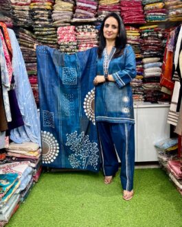 Designer Muslin Cotton Suit Set