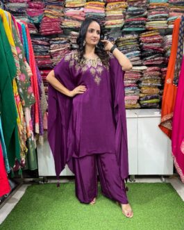 Designer Pure Crape Coord Set