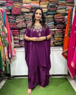 Designer Pure Crape Coord Set