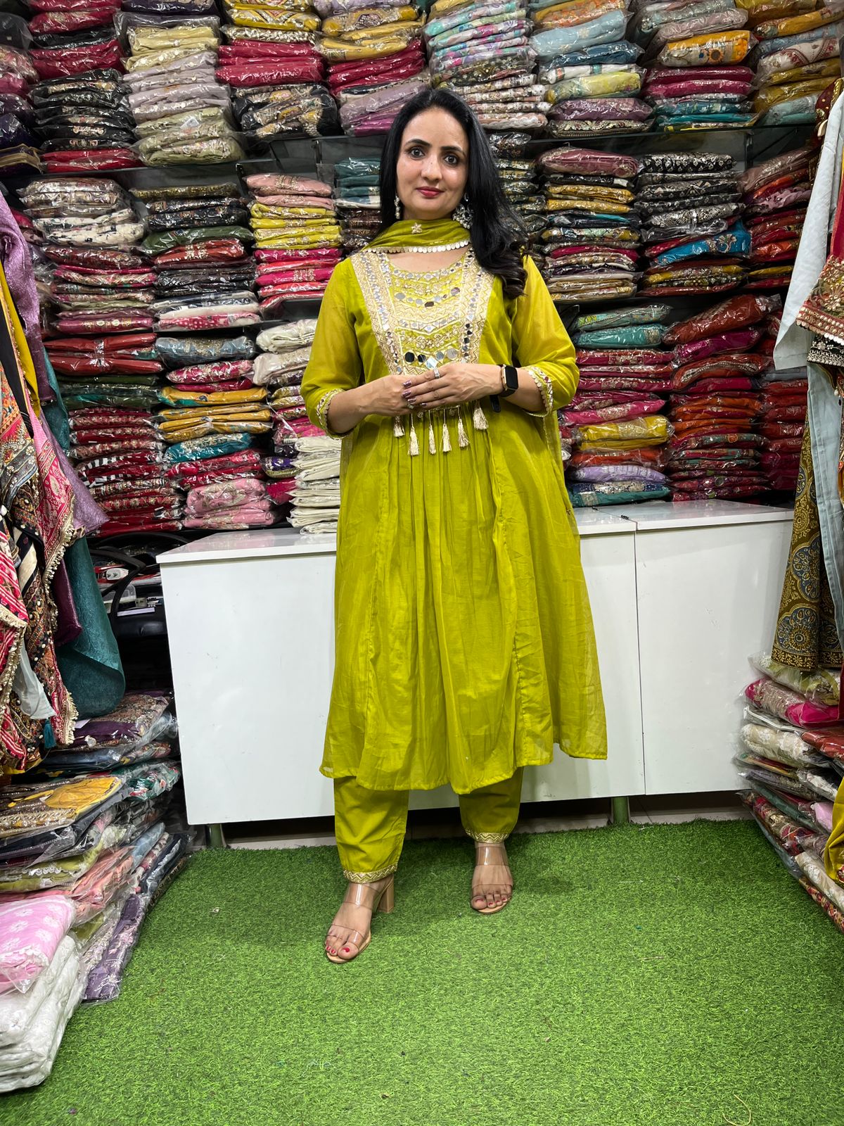 Mal Chandheri Designer Suit Set - Image 4