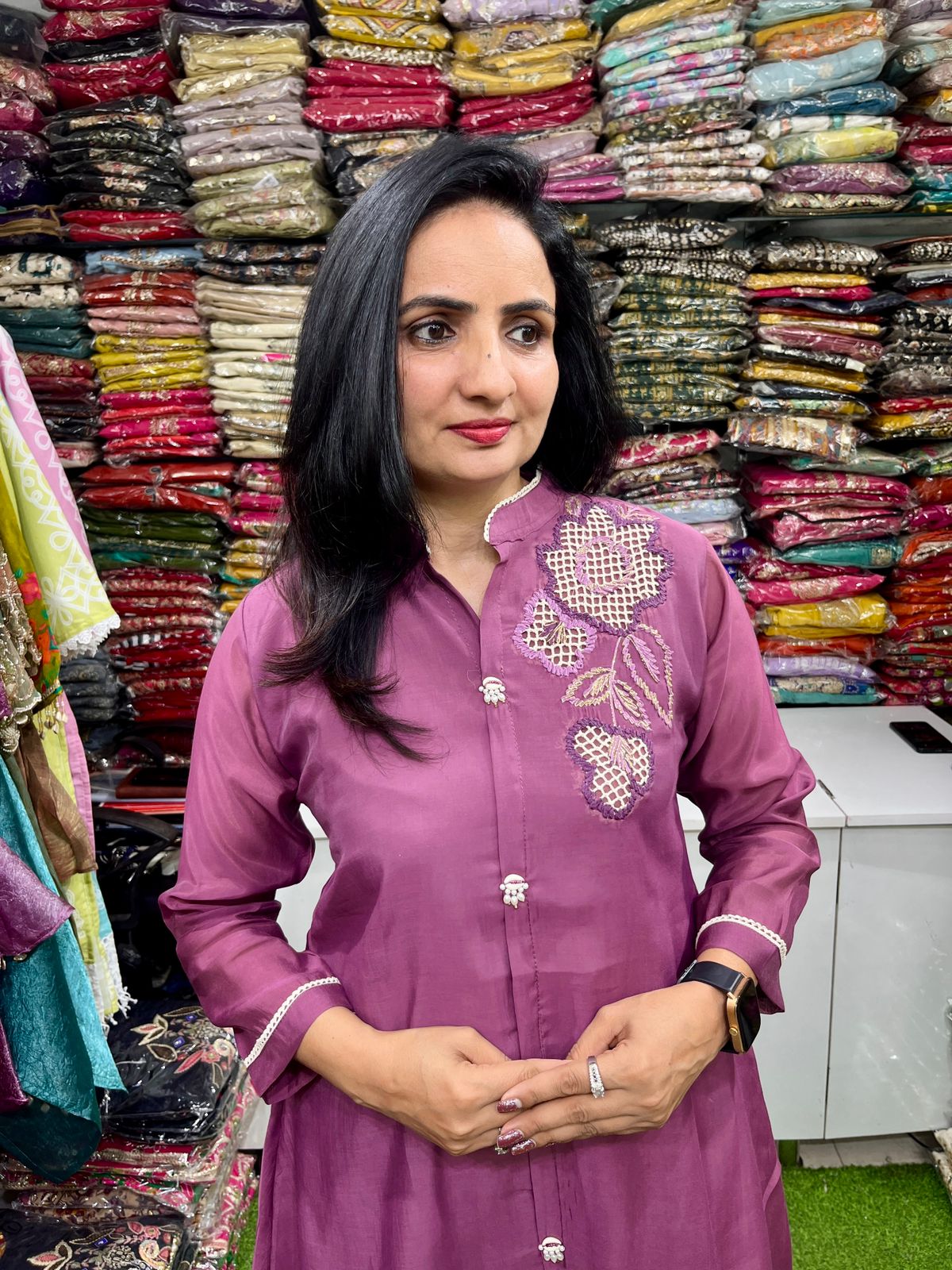 Muslin Cotton Designer Coord Set - Image 2