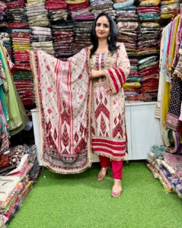 Premium Muslin Cotton Pakistani Suit Set