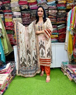 Premium Muslin Cotton Pakistani Suit Set