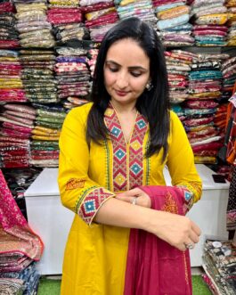 Pure Cotton A line Suit Set