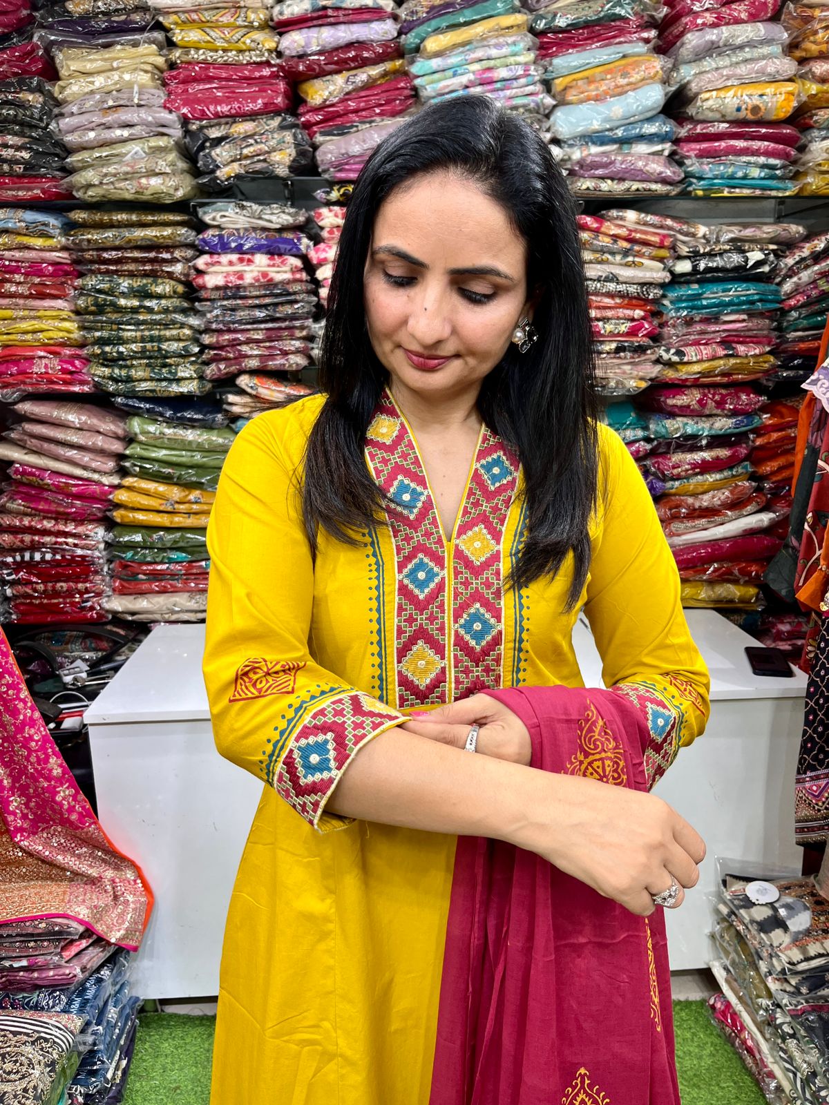 Pure Cotton A line Suit Set - Image 2