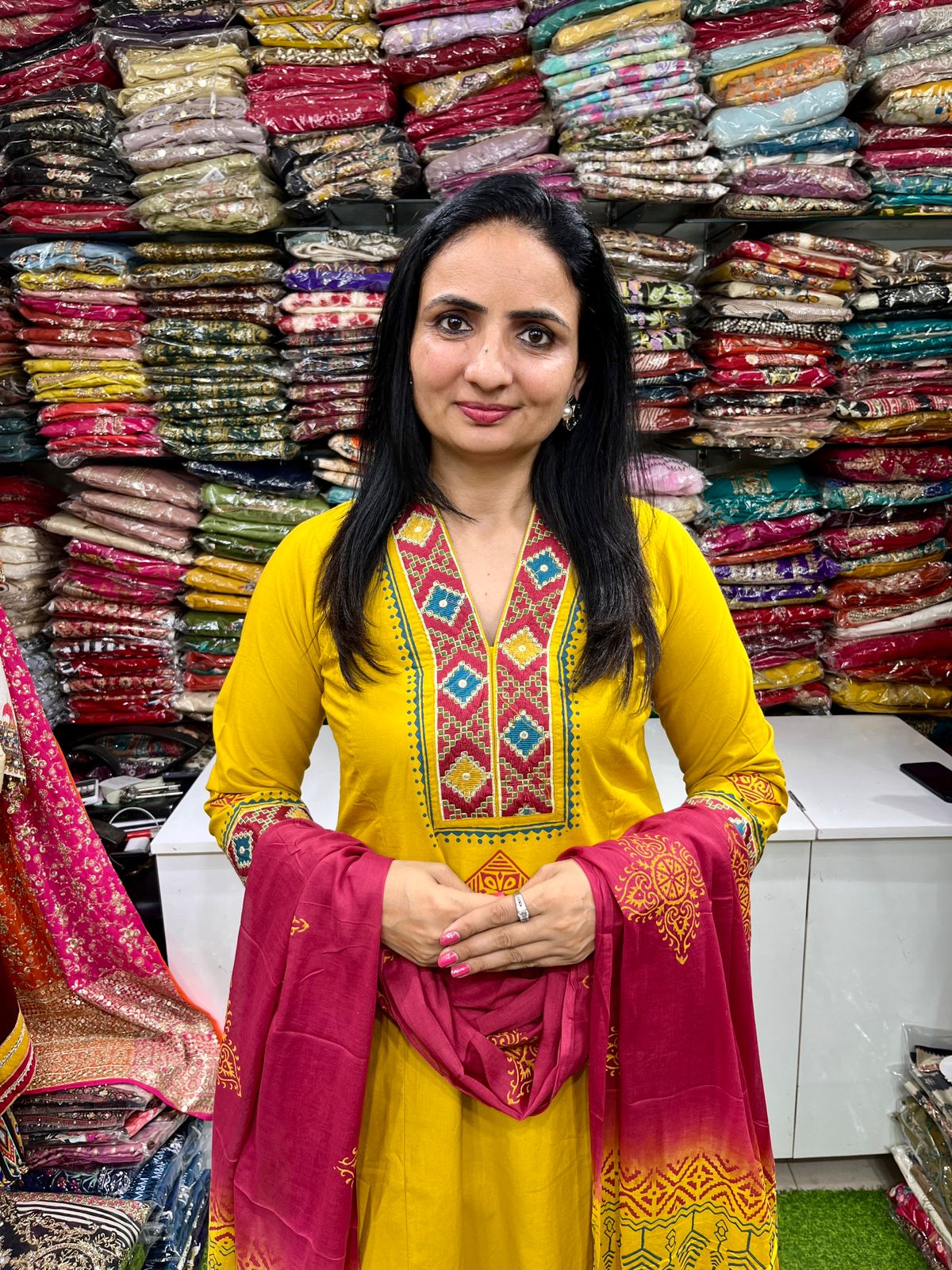 Pure Cotton A line Suit Set - Image 3