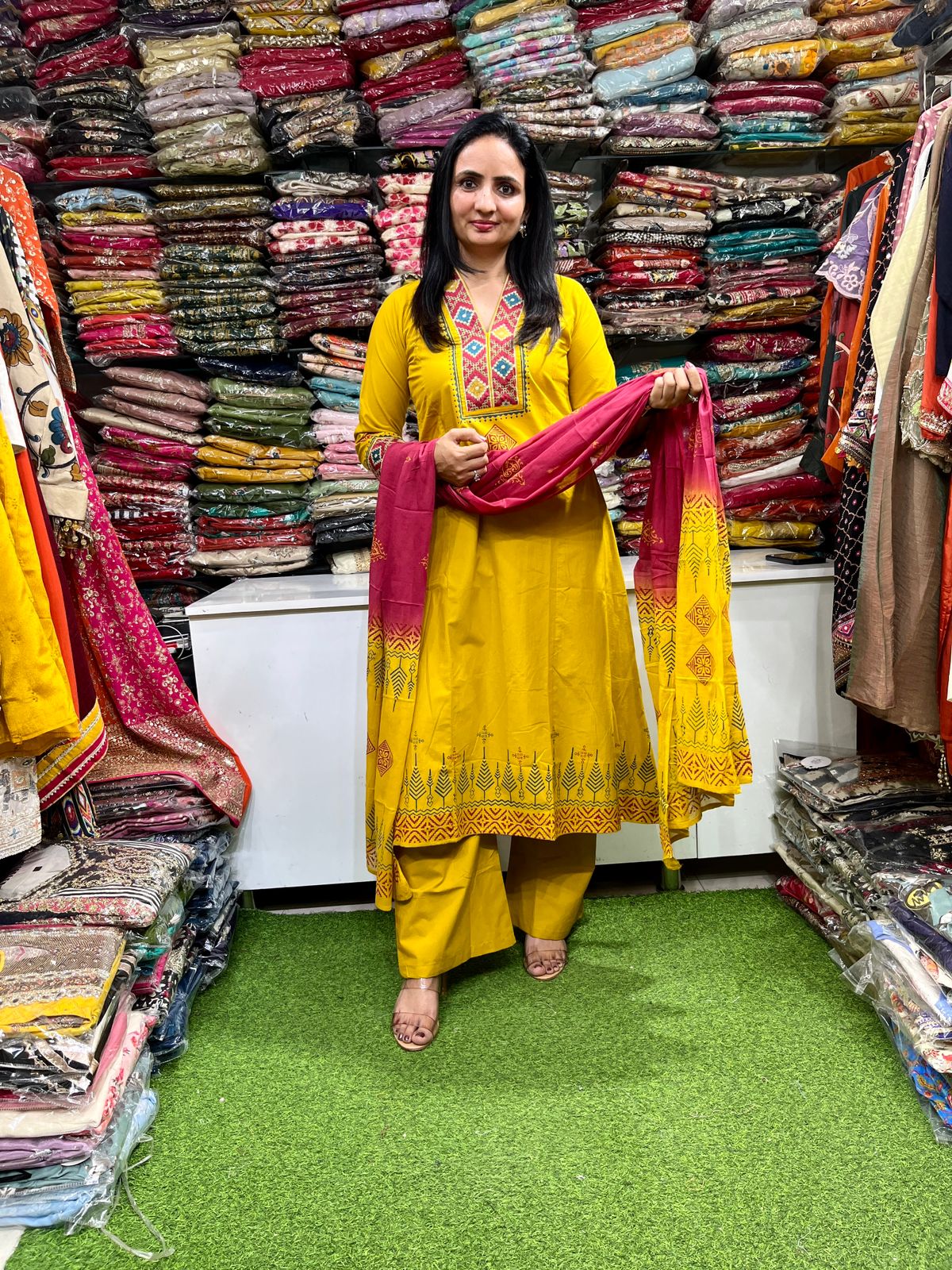 Pure Cotton A line Suit Set - Image 4