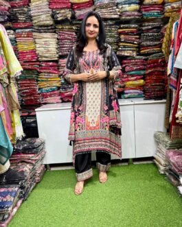 Pure Crape C Cut Suit Set