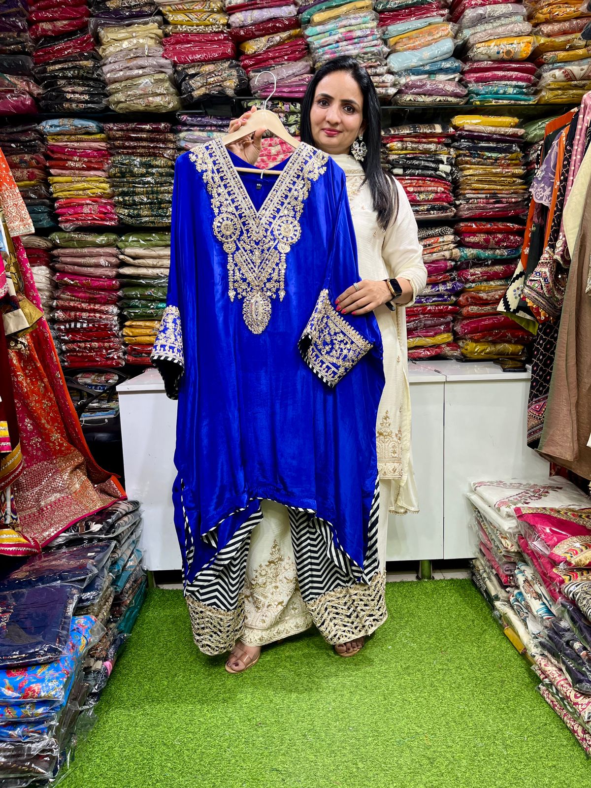 Pure Crape Designer Boho Style Coord Set