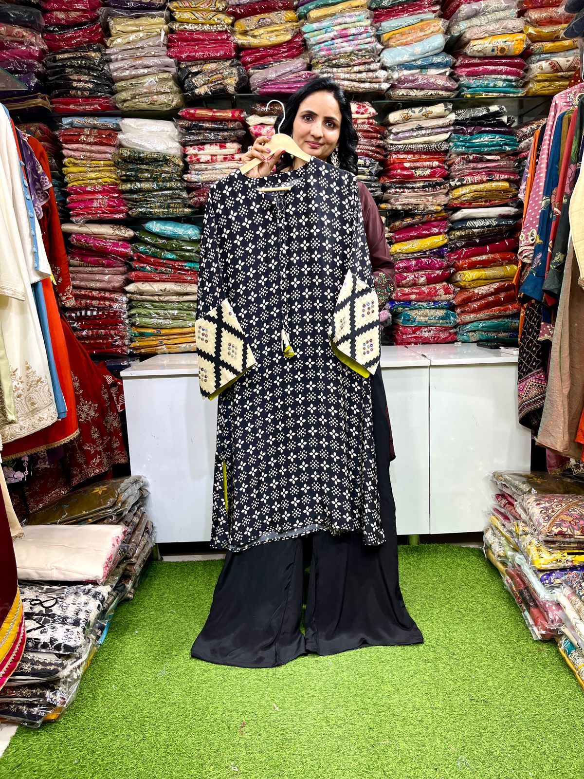 Pure Crape Designer Coord Set