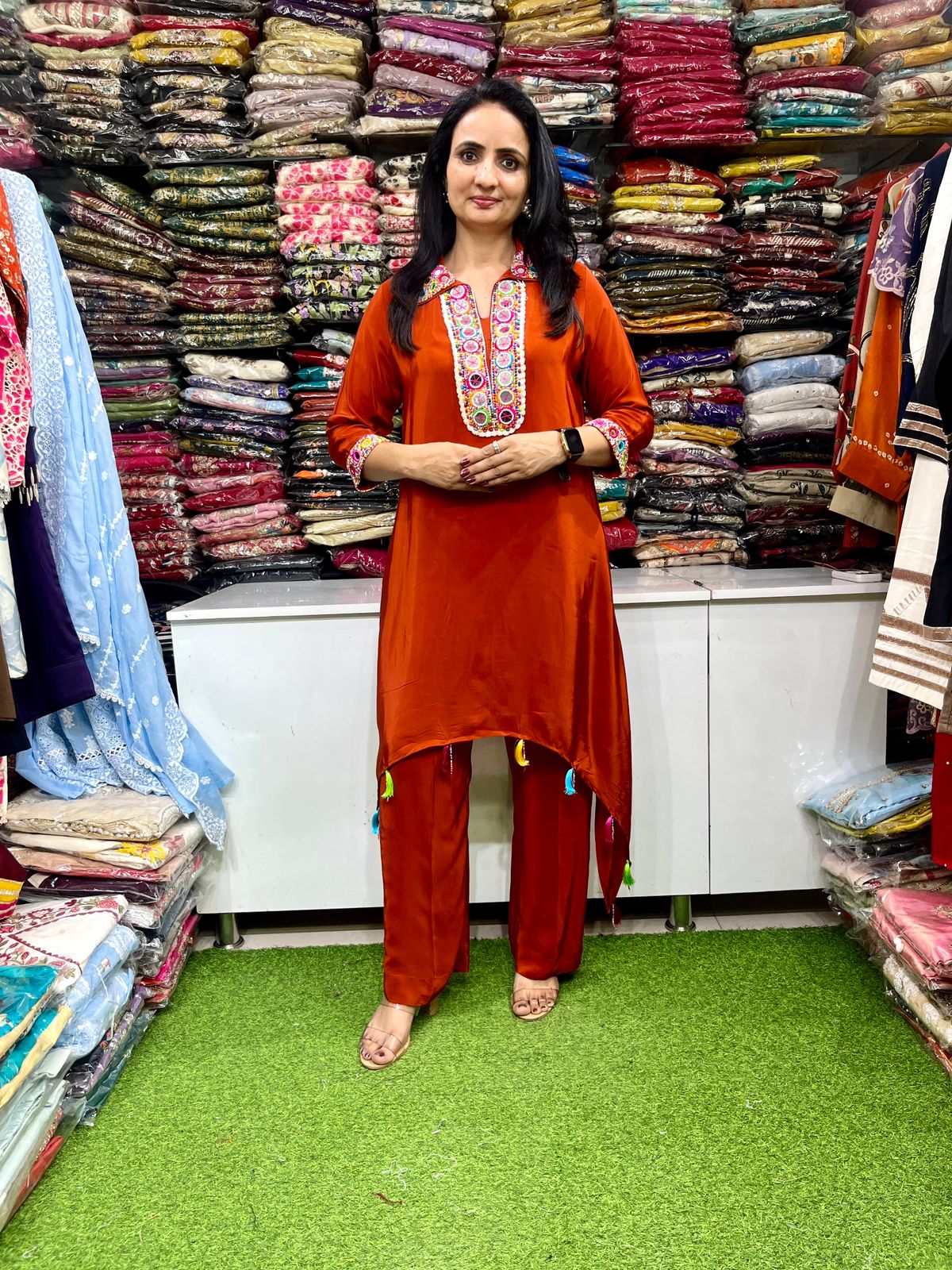 Pure Crape Designer Coord Set