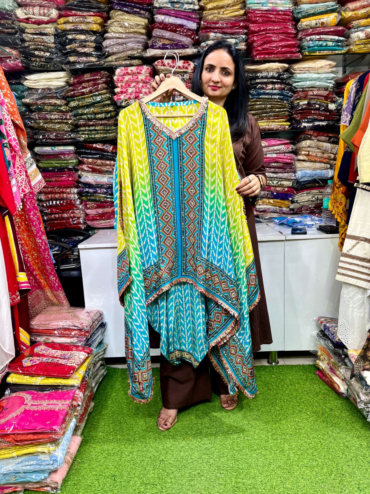 Pure Crape Designer Dhoti Set