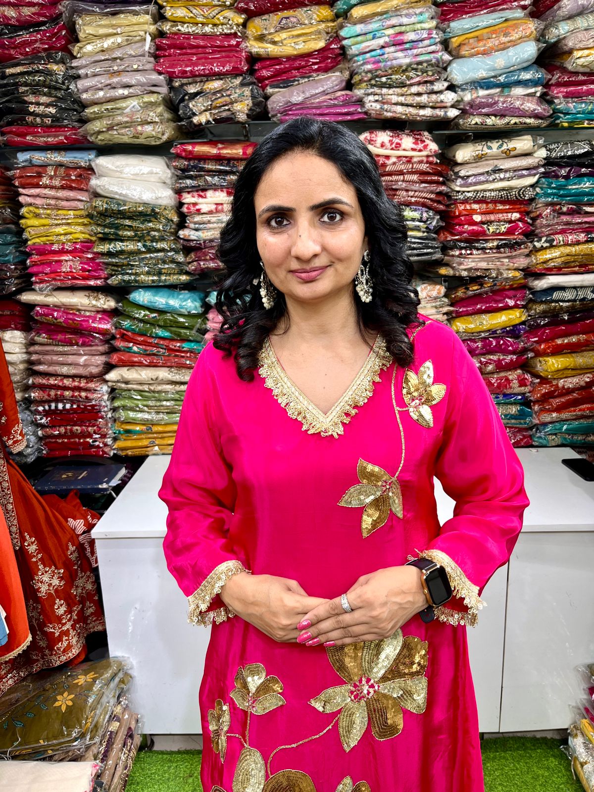 Pure Crape Embroidered Designer Coord Set - Image 3