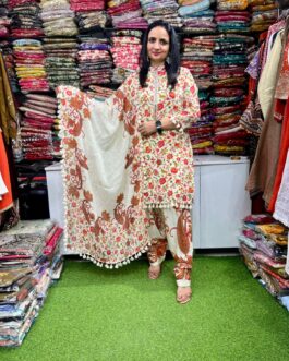 Pure Crape Farshi Suit Set