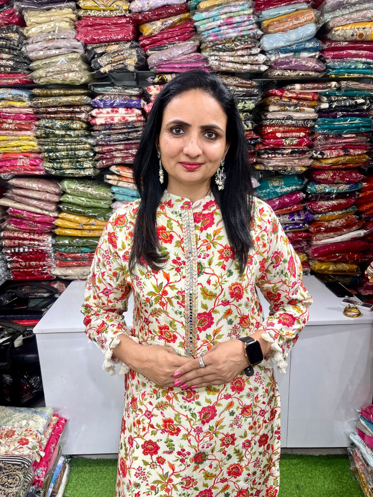 Pure Crape Farshi Suit Set - Image 4