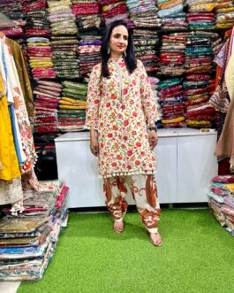 Pure Crape Farshi Suit Set