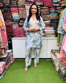 Crape Coord with Lace Work