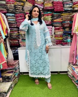 Designer Crochet Pakistani Suit Set