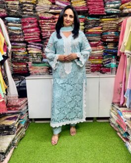 Designer Crochet Pakistani Suit Set