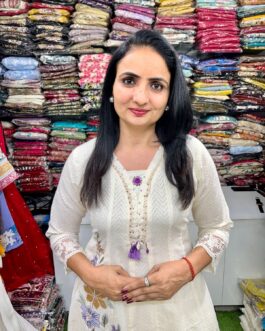 Designer Hakuba Anarkali with Embroidery