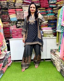 Premium Muslin Silk Designer Farshi Coord Set