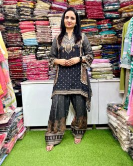 Premium Muslin Silk Designer Farshi Coord Set