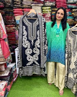 Premium Muslin Silk Hand Embroidered Suit Set