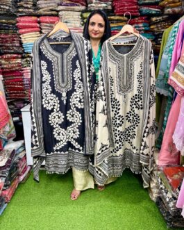 Premium Muslin Silk Hand Embroidered Suit Set