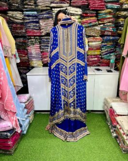 Pure Crape Designer C Cut Suit  Set