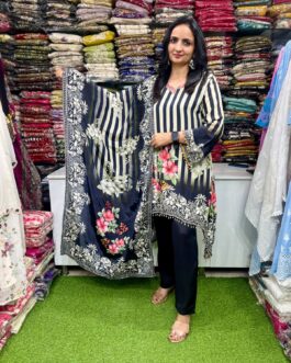 Pure Crape Designer Suit