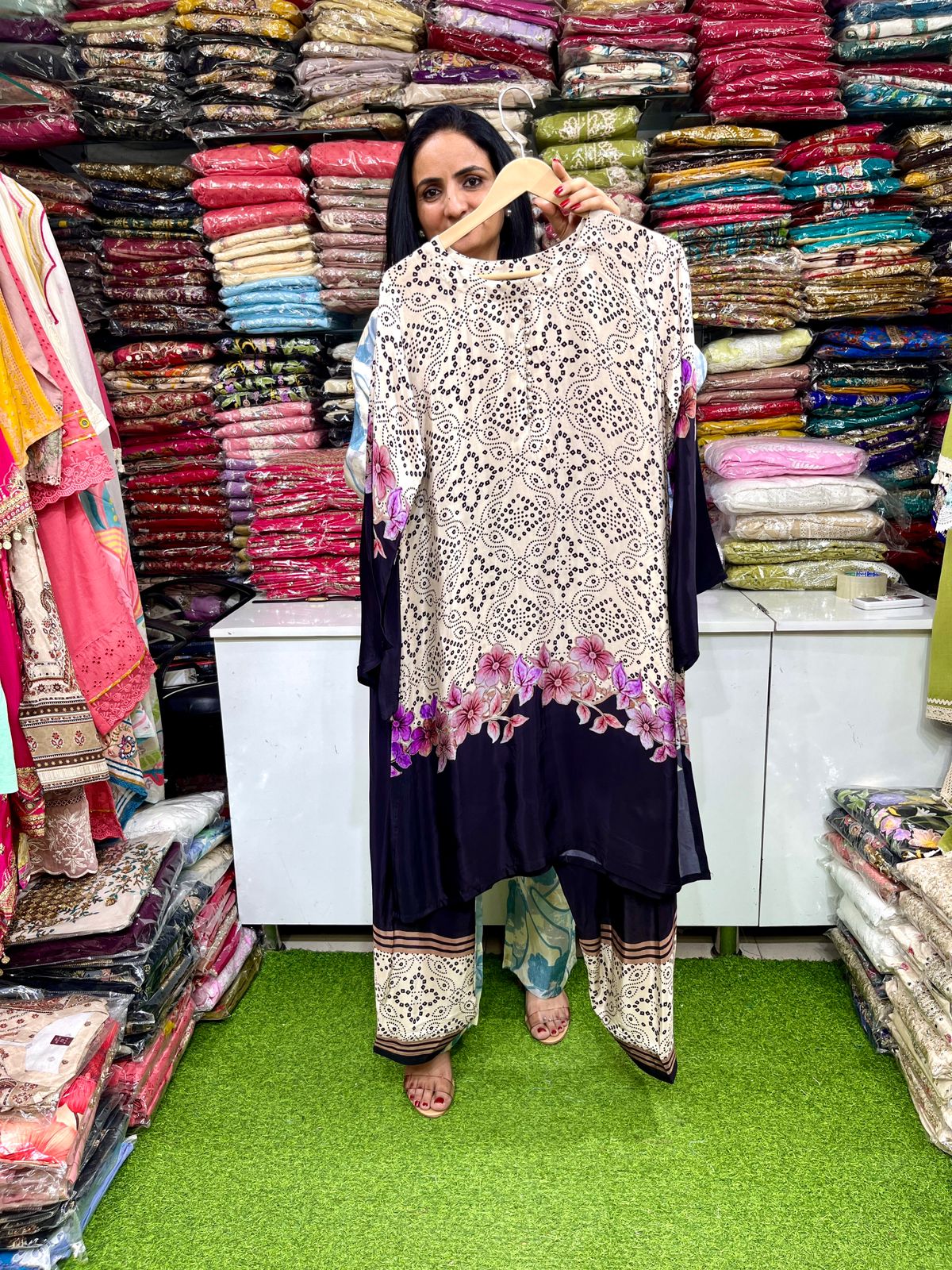 Pure Crape Digital Print Coord Set