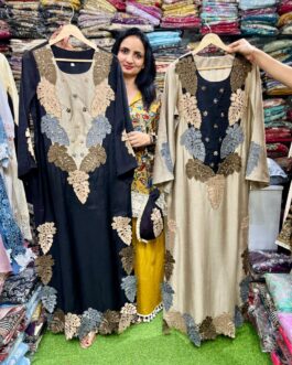 Beautiful Phiran with Crochet Details and Handwork