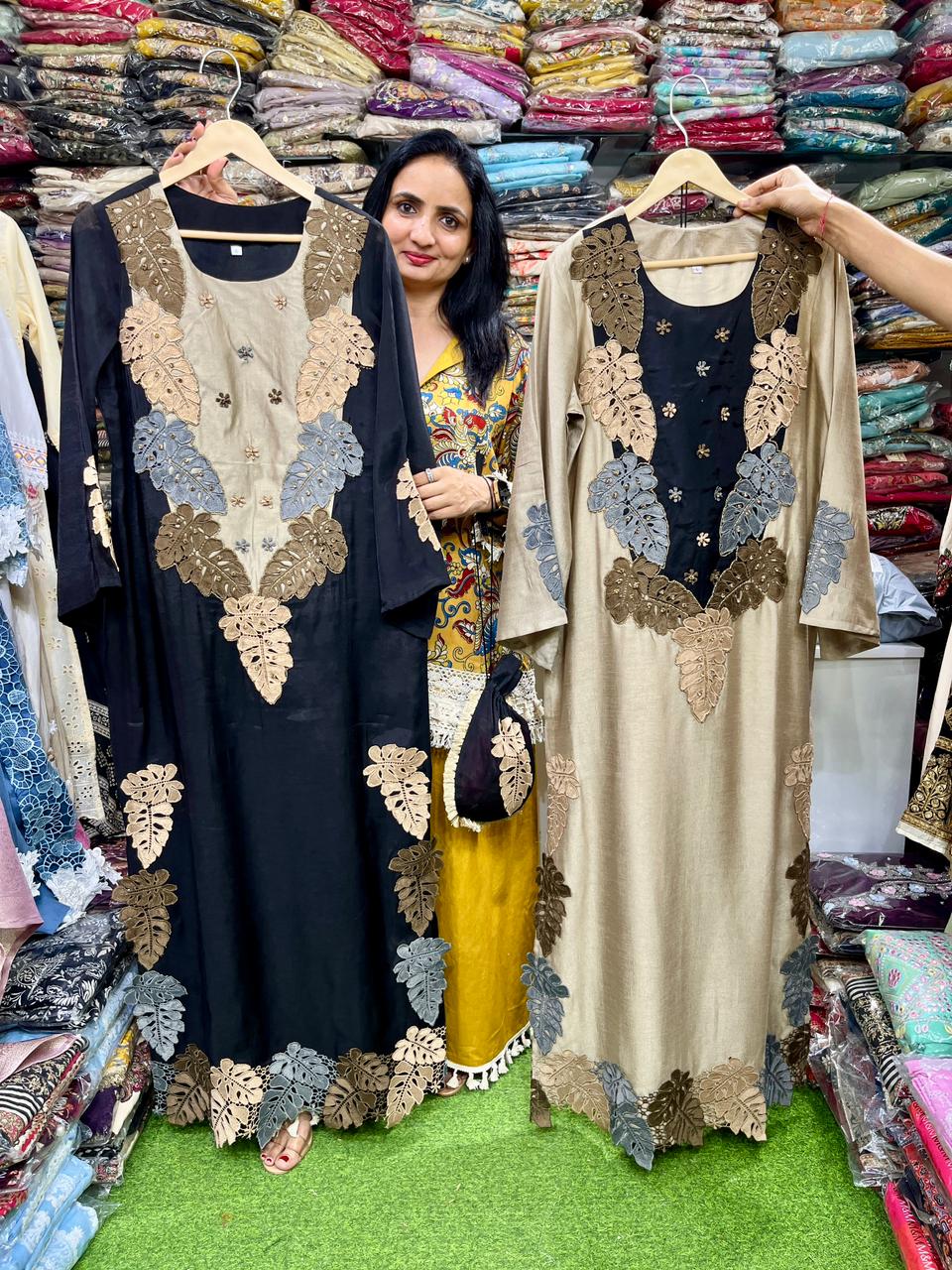 Beautiful-Phiran-with-Crochet-Details-and-Handwork