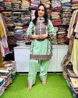 Designer Cotton Farshi Suit Set