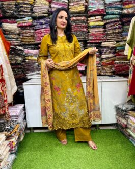 Designer Cotton Pakistani Suit Set