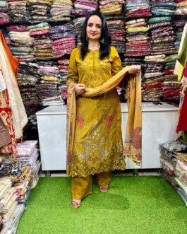 Designer Cotton Pakistani Suit Set