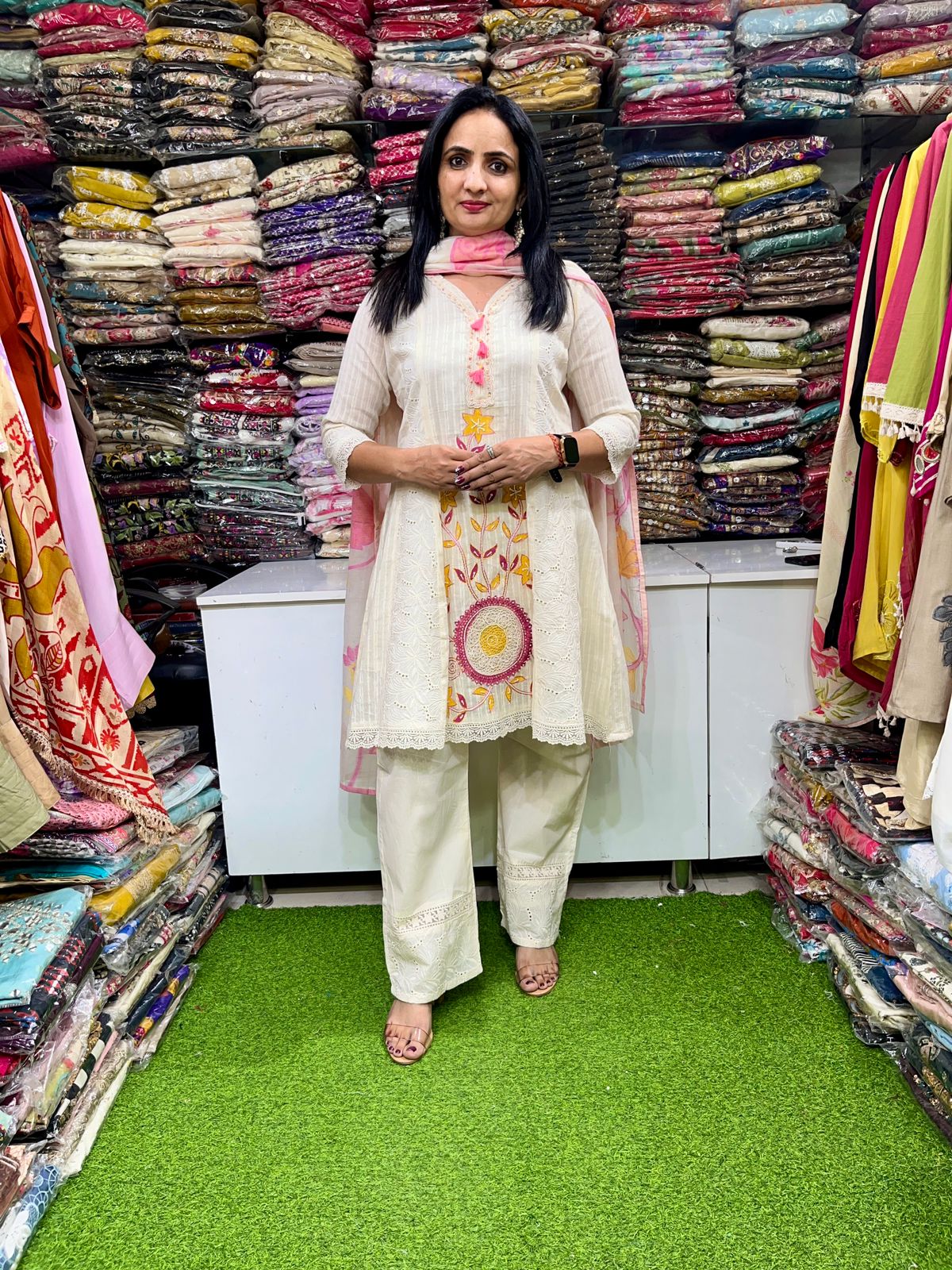 Designer Cotton Suit Set