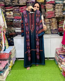 Designer Crape Phiran with Real Mirror Embroidery