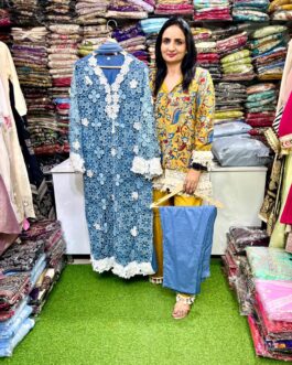 Designer Crochet Pakistani Suit Set